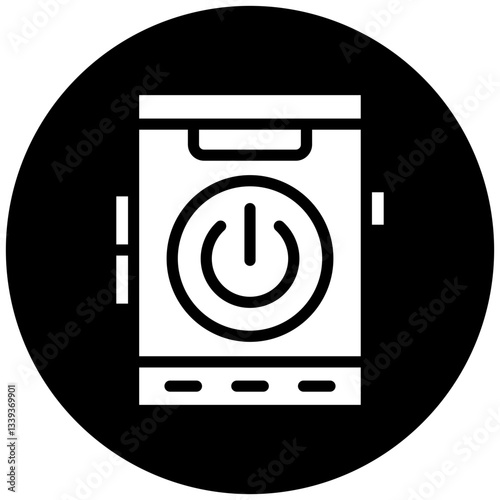 Vector Design Mobile Power Icon Style
