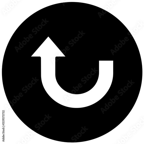 Vector Design Turn Up Icon Style