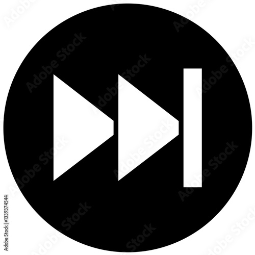 Vector Design Fast Forward Icon Style