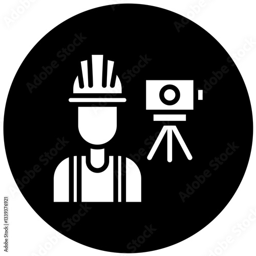 Surveyor Vector Design Icon Style