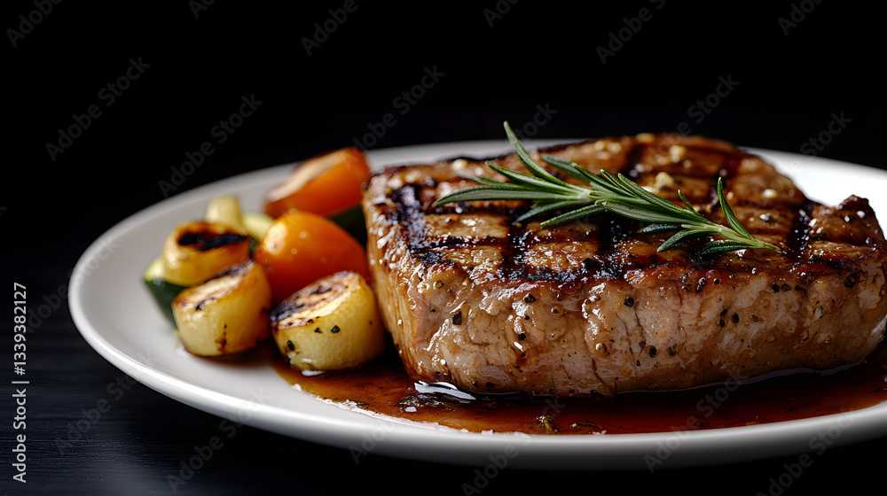 Grilled steak with roasted vegetables Grilled steak with roasted vegetables