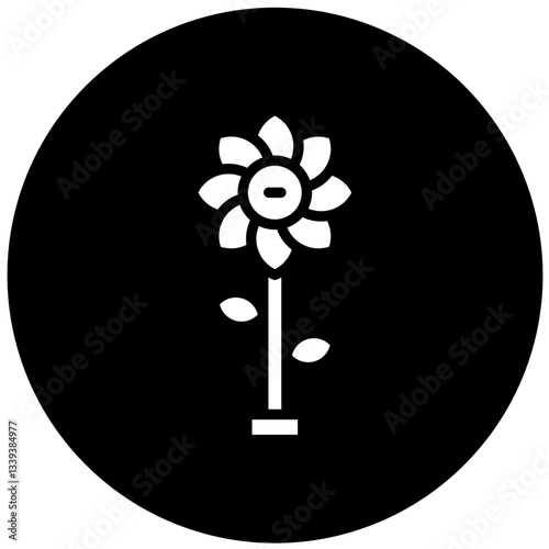 Virtual Flowers Vector Design Icon Style