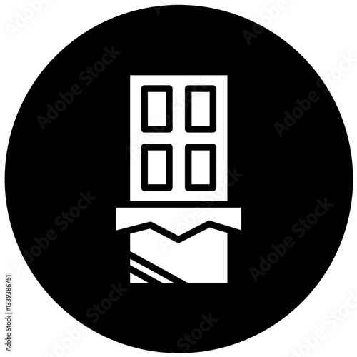 Dark Chocolate Vector Design Icon Style
