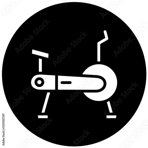 Exercise Bike Vector Design Icon Style