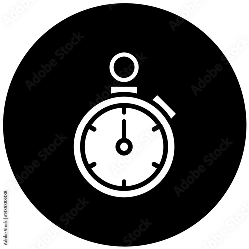Stopwatch Vector Design Icon Style