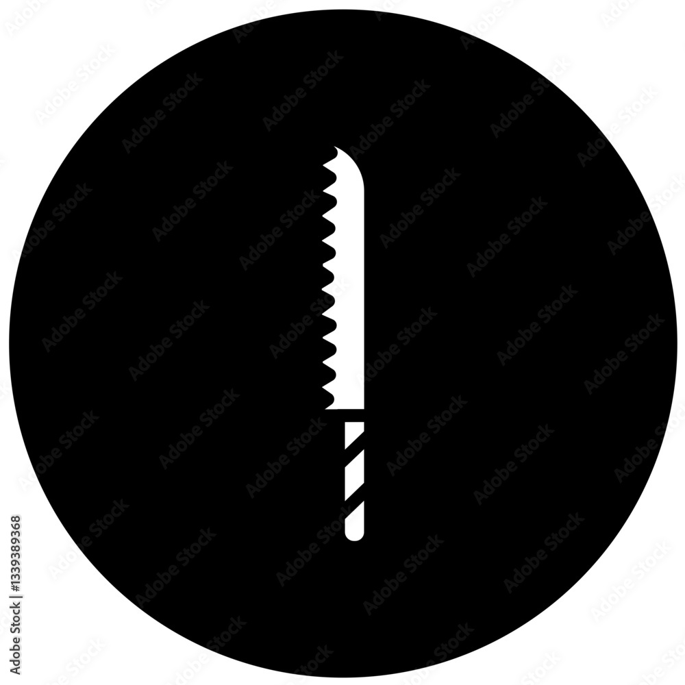 Vector Design Bread Knife Icon Style Vector Design Bread Knife Icon Style