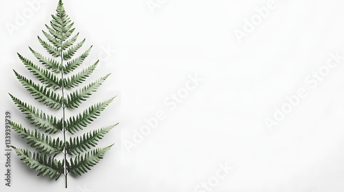 Fern Leaf: A close-up shot of a vibrant fern leaf, displaying intricate details, with a soft, inviting aesthetic.