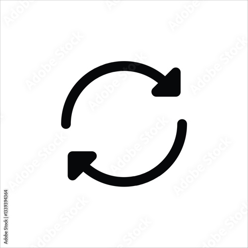An icon representing the action of refreshing or reloading content.