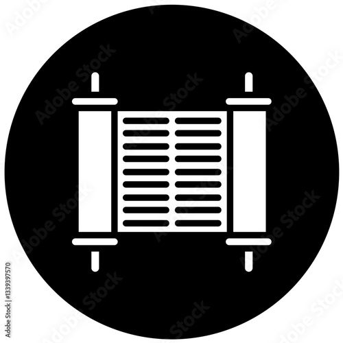 Vector Design Torah Icon Style