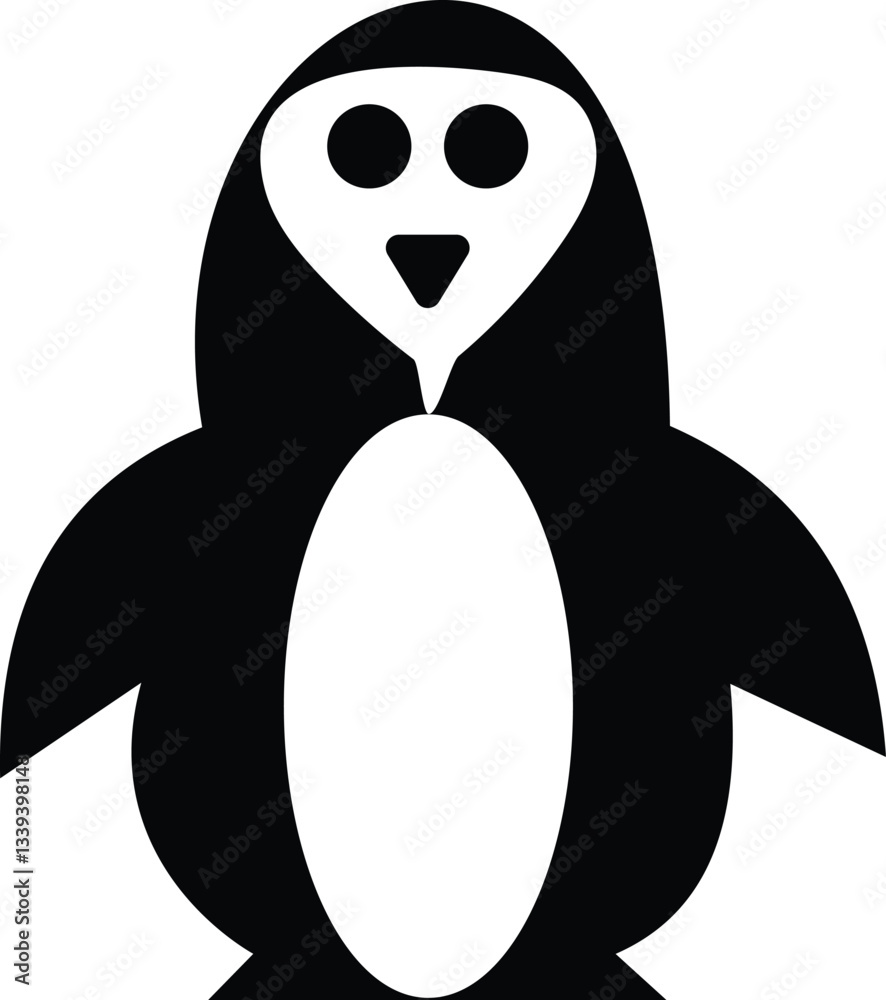 Fototapeta premium Paguin bird vector design illustrator