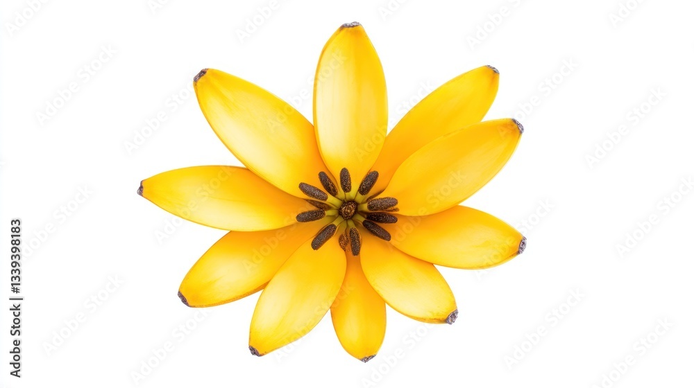 Obraz premium Stunning Yellow Flower Close-Up: A Vibrant Floral Macro Photograph