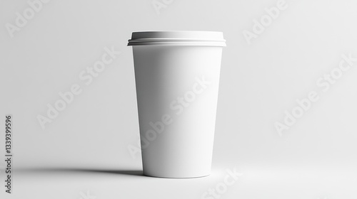 Wallpaper Mural Blank White Coffee Cup Mockup: A Clean, Minimalist Design for Branding Torontodigital.ca