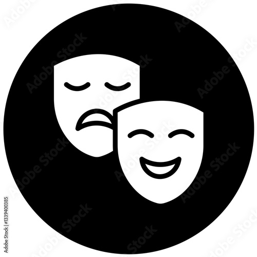 Vector Design Drama Icon Style