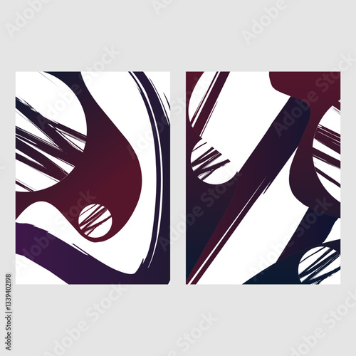 Abstract background banner set