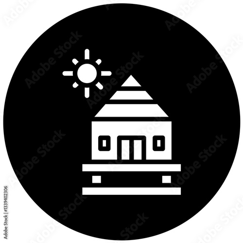 Vector Design Bungalow Icon Style