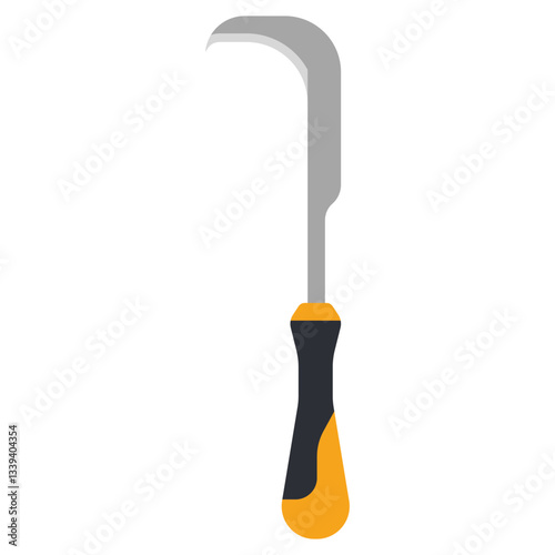 Weed puller cutter vector cartoon illustration isolated on a white background.