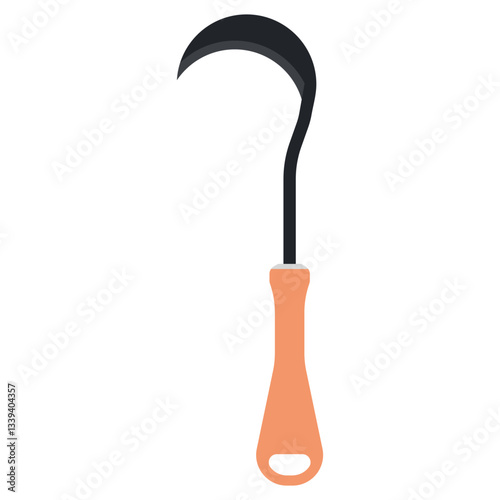 Weeding tool for gardening vector cartoon illustration isolated on a white background.