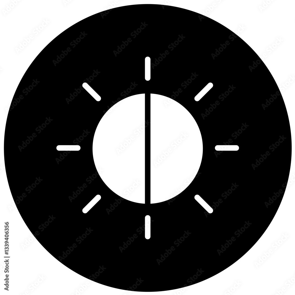 Vector Design Camera Brightness Icon Style