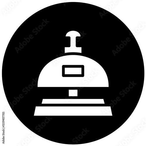Vector Design Reception Bell Icon Style