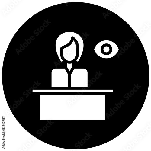 Vector Design Witness Icon Style