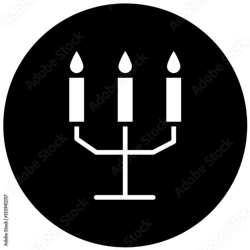 Vector Design Candlestick Icon Style