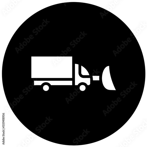Vector Design Snowplow Icon Style