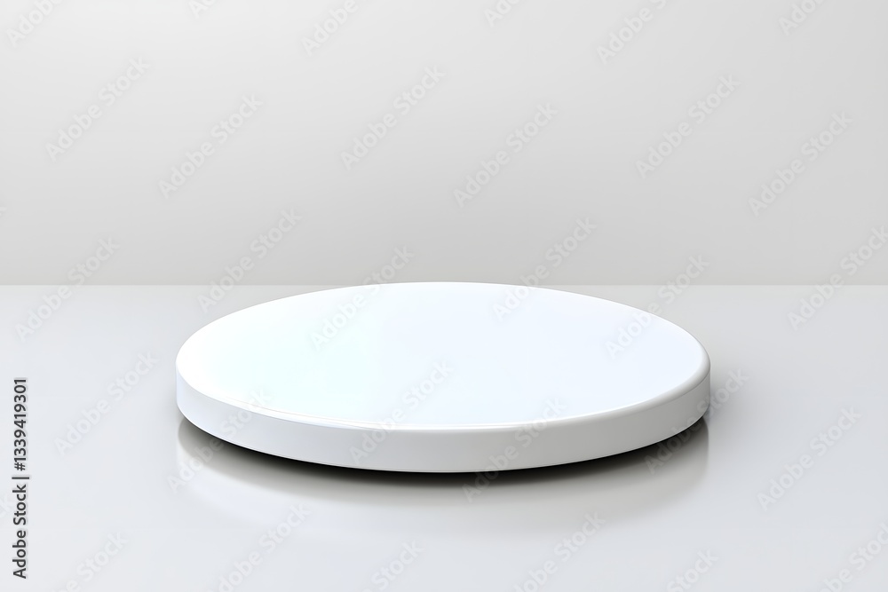 Pristine Glossy White Surface with Perfect Reflection for Professional Product Photography Pristine Glossy White Surface with Perfect Reflection for Professional Product Photography