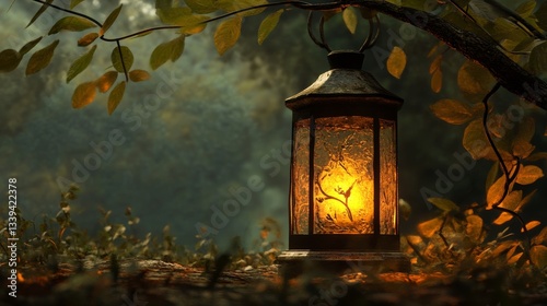 Enchanted Forest Lantern - Warmth in the Woods