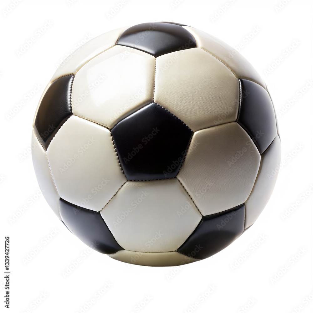 Fototapeta premium Soccer ball isolated on transparent background. Png