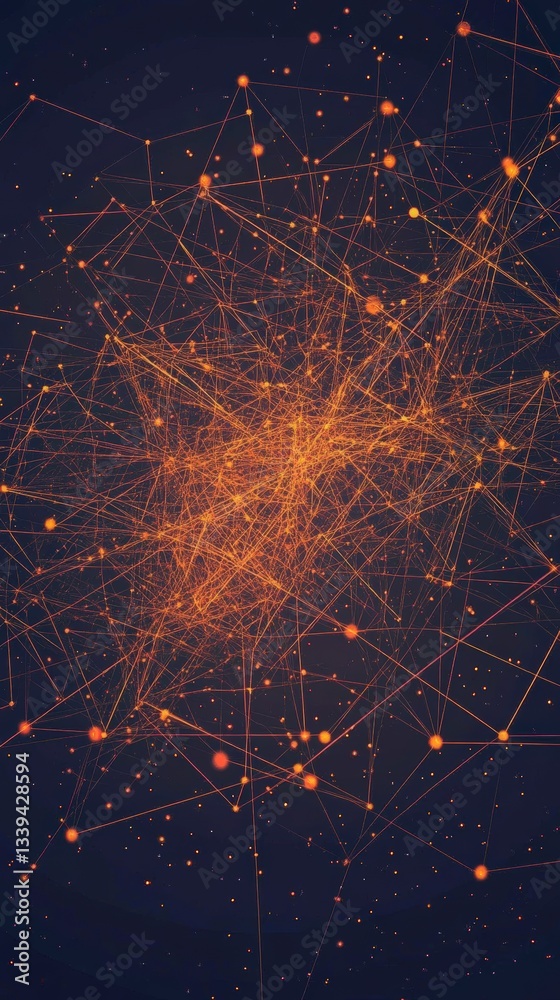Fototapeta premium Abstract Network Design: A Visual Representation of Complex Interconnections