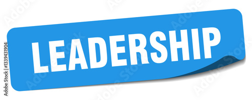 leadership sticker. leadership label