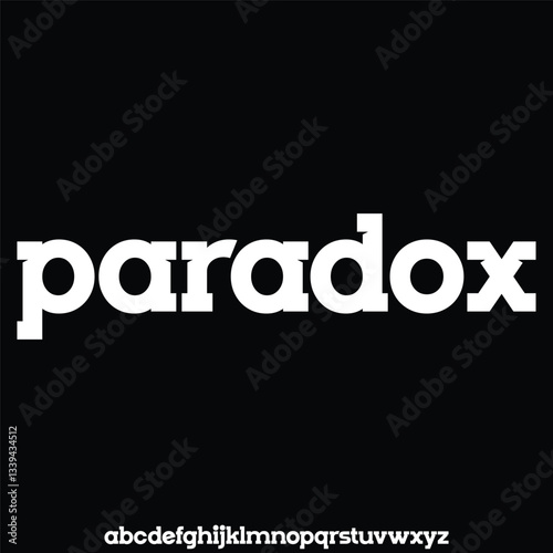 Modern clean lowercase sans serif font vector