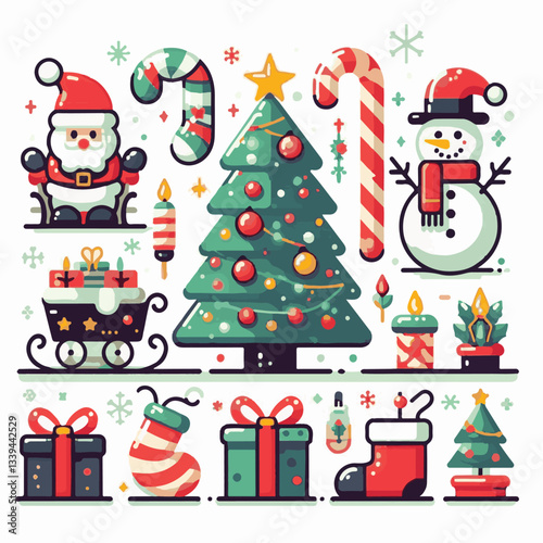 background, christmas, card, illustration, decoration, xmas, greeting, design, winter, white, vector, holiday, celebration, art, banner, happy, merry, tree, abstract, graphic, year, red, season, decem