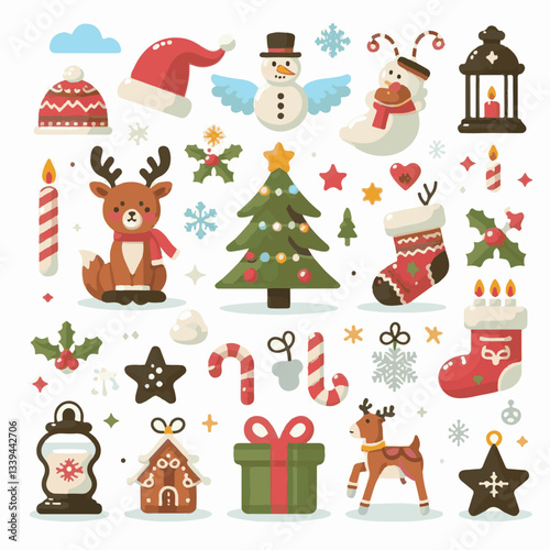 background, christmas, card, illustration, decoration, xmas, greeting, design, winter, white, vector, holiday, celebration, art, banner, happy, merry, tree, abstract, graphic, year, red, season, decem