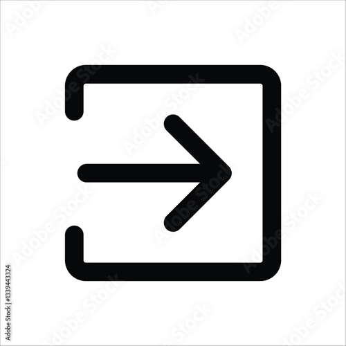 A simple right arrow icon, commonly used to indicate navigation, progression, or next steps.