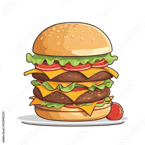 fastfood, fast, snack, food, meal, delicious, background, lunch, dinner, fat, american, burger, unhealthy, restaurant, meat, isolated, junk, menu, cheeseburger, tasty, set, hamburger, sandwich, cuisin