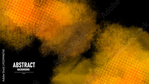 Black and yellow dirty grunge texture background	vector.