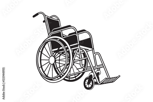 Wheelchair  silhouette vector