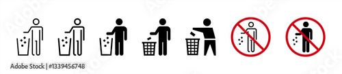 trash can icon logo vector illustration design, vector stock.