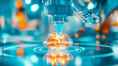 Futuristic nano technology in advanced scientific laboratory setting