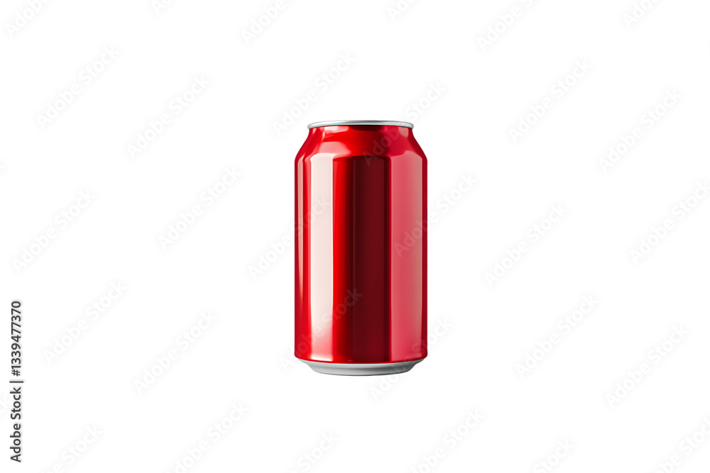 Classic Red Soda Can, Refreshing Beverage for Any Occasion on transparent background Classic Red Soda Can, Refreshing Beverage for Any Occasion on transparent background