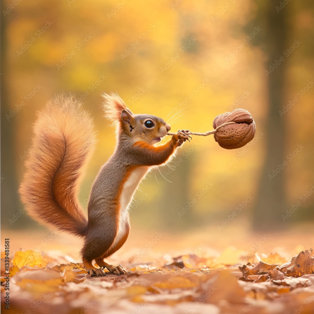 April fool's day prank unveils squirrel's mischief in nature's autumn wonderland April fool's day prank unveils squirrel's mischief in nature's autumn wonderland