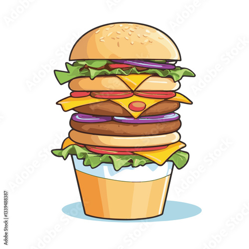 fastfood, fast, snack, food, meal, delicious, background, lunch, dinner, fat, american, burger, unhealthy, restaurant, meat, isolated, junk, menu, cheeseburger, tasty, set, hamburger, sandwich, cuisin
