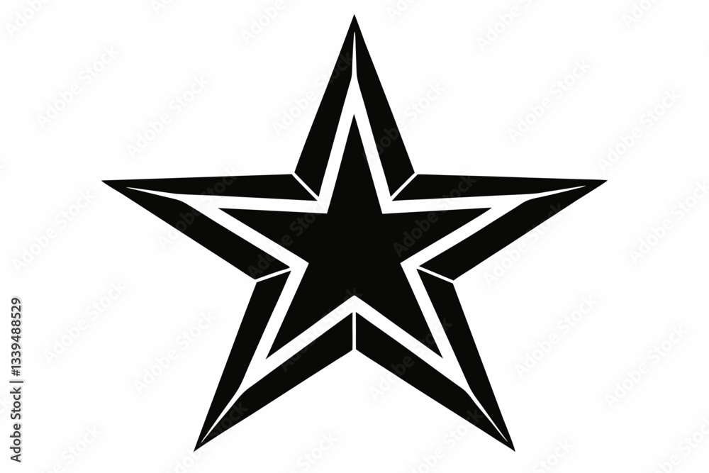 star line art silhouette vector illustration star line art silhouette vector illustration