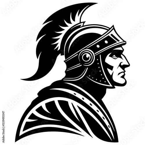 Vector illustration of a warrior icon