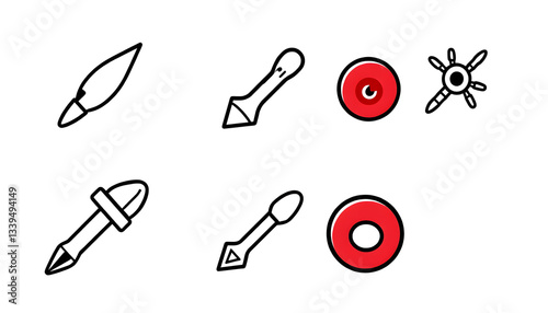 Vector Icons - Adjust stroke weight - Expand to any size - Change to any colour , with white tonespng