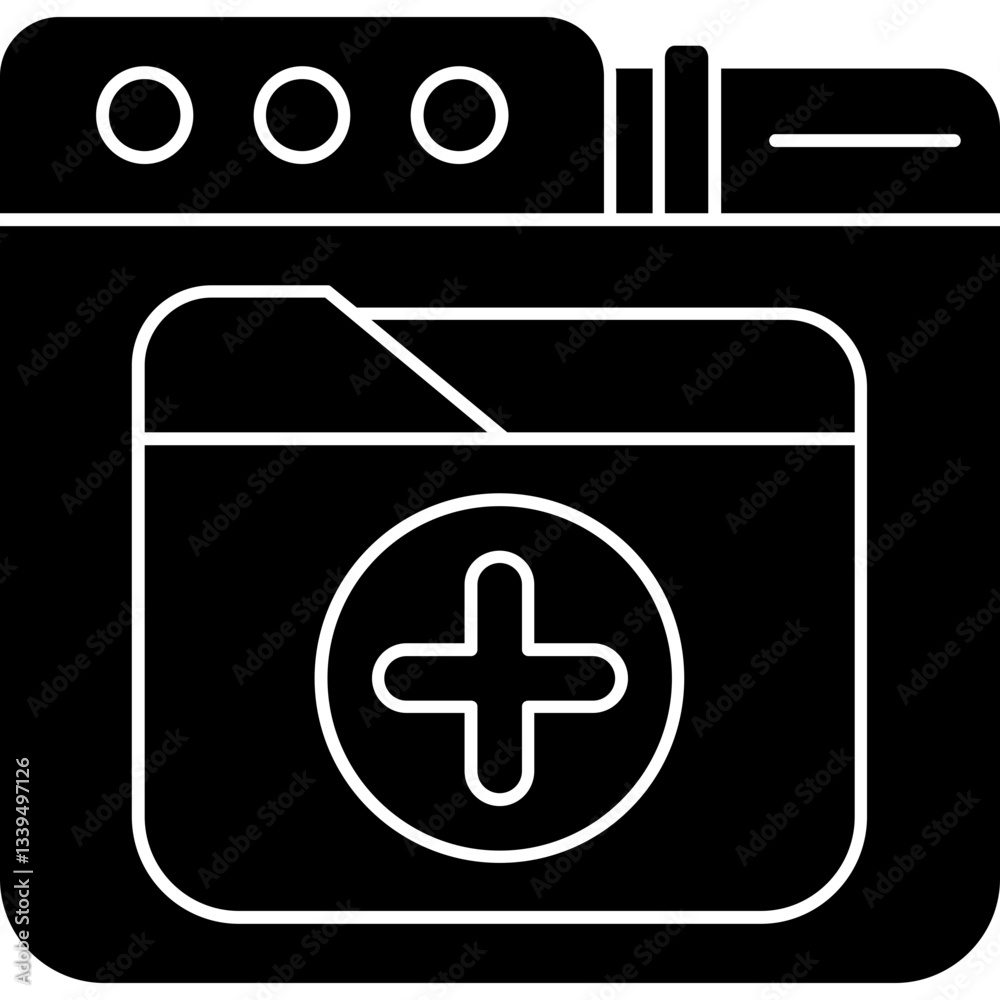 Obraz premium Add folder Icon