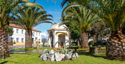 A serene public park located in the charming town of Monesterio, in the province of Badajoz, within the picturesque region of Extremadura, Spain. photo