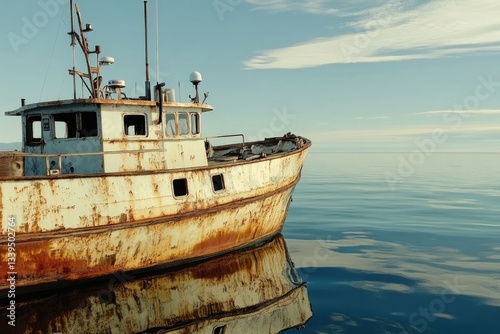 Rusted Boat Ocean