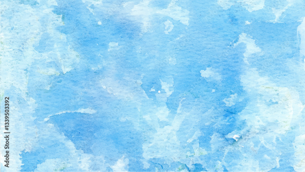 Obraz premium Abstract Light Blue Watercolor Background Texture